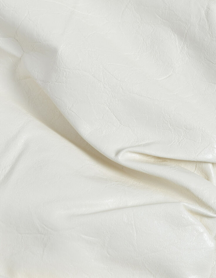 Chaqueta rock blanca de mujer con mangas desmontables-10