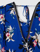 Kobaltblauwe top LENZING™ ECOVERO™ paradijsbloemen Dames-5