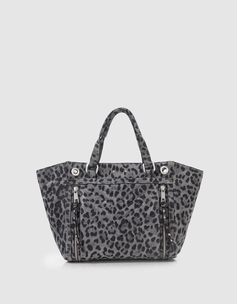 Women’s grey leopard Medium 1440 tote bag - IKKS