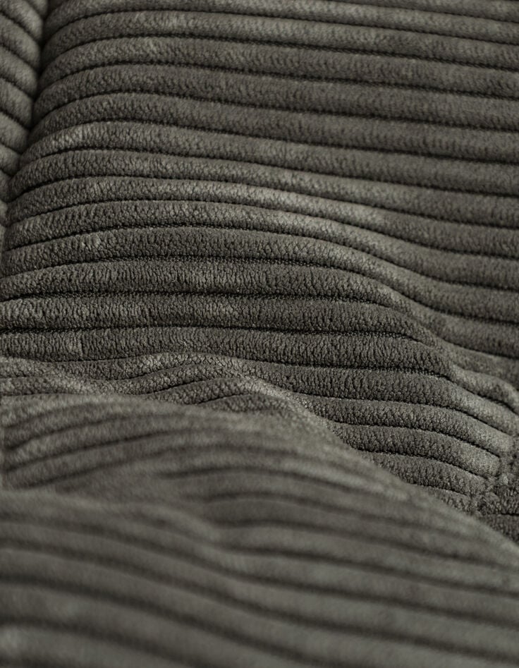 Men’s grey corduroy padded jacket with detachable hood-7 Men’s grey corduroy padded jacket with detachable hood-7