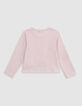 Camiseta rosa algodón gato marinera niña-4