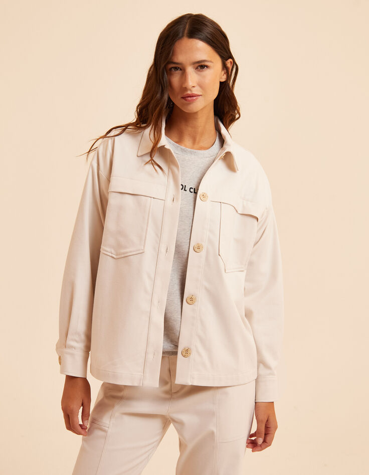 Veste &eacute;crue esprit surchemise I.Code-3
