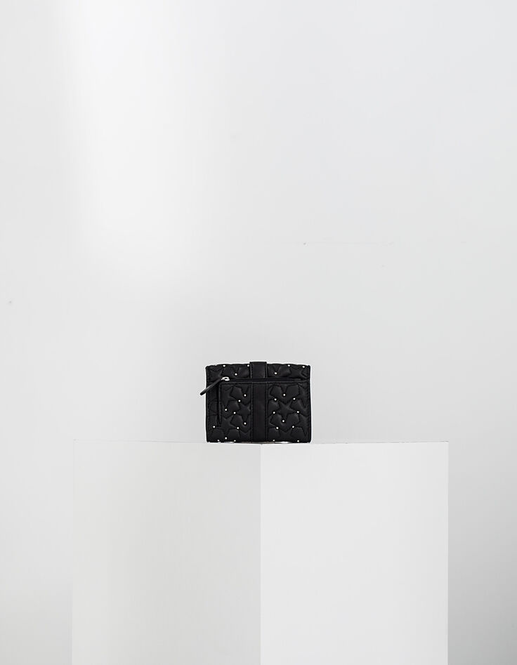 The Trader Star, women's black leather wallet-3