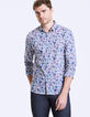 Slim fit Liberty-overhemd shadow met bloemen-2