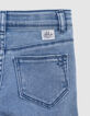 Blaue LARGE-Mädchenjeans mit Schalgürtel-9
