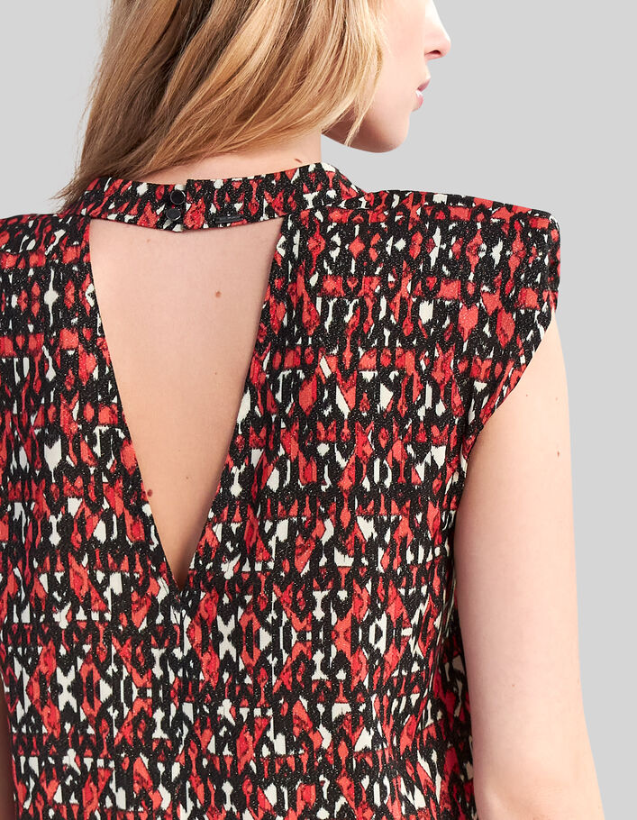 Kiku Ikat Printed Top