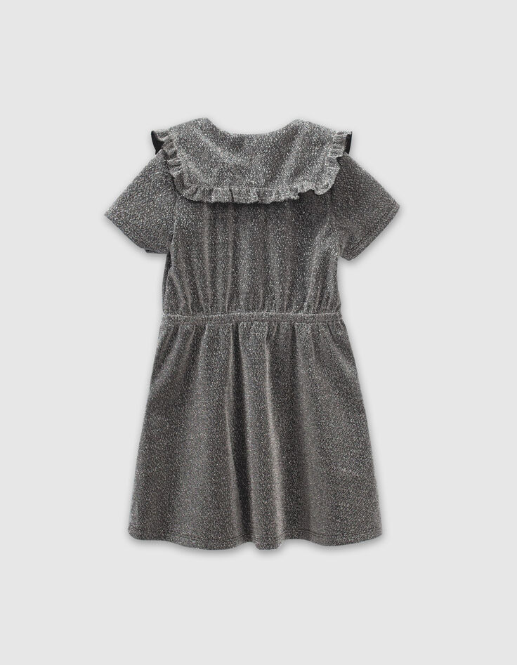 Girls’ black glittery dress-2