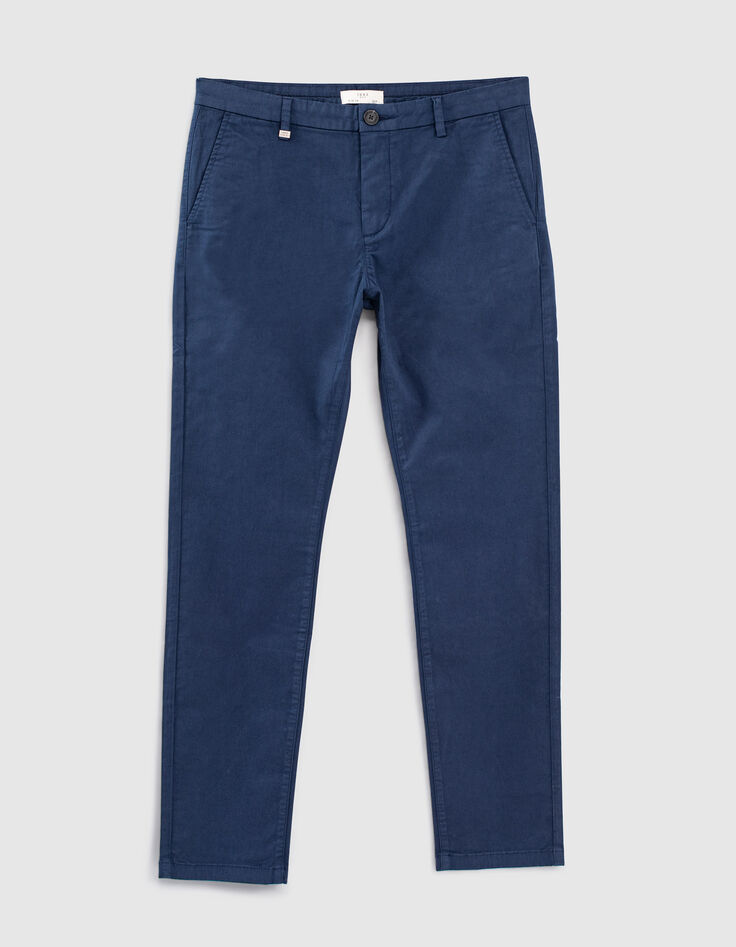 Men’s indigo CROPPED chinos-1 Men’s indigo CROPPED chinos-1