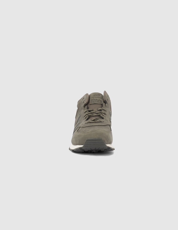 Men’s khaki New Balance® 574 hightop trainers