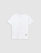 Weißes Mädchen-T-Shirt, Bio, Strass TAMAGOTCHI x IKKS-3