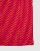 Vestido recto estampado fucsia mujer-5