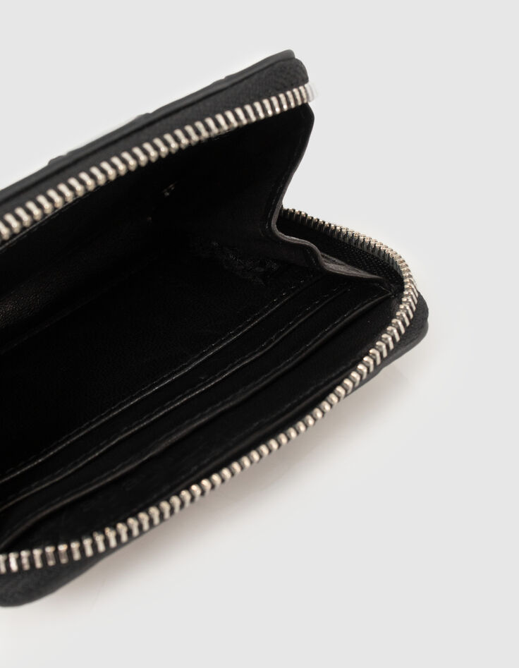 Cartera 1440 mini Compagnon cuero trenzado damero mujer-3