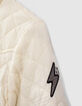 Girls’ dusty pink/ecru recycled reversible jacket-6