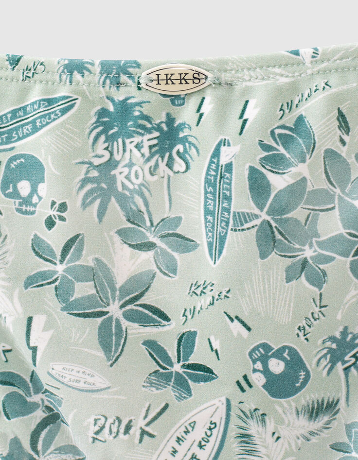Aqua bikini Bloemen gerecycleerd meisjes-7
