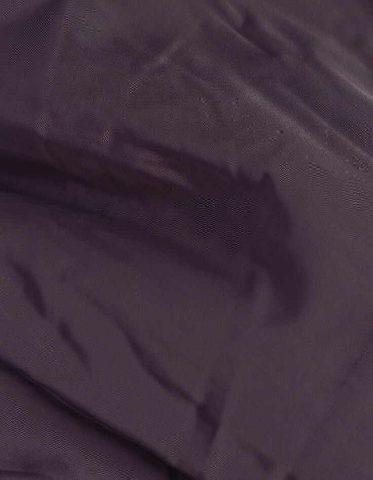 Women's oversize burgundy nylon bomber-4