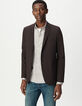 Men’s plum check TRAVEL SUIT suit jacket-3