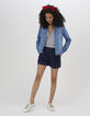 Short marine à bords festonnés I.Code-6