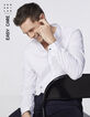 Camisa SLIM blanca con ribete marino Hombre-1