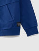 C&aacute;rdigan capucha azul cremallera ni&ntilde;o-4