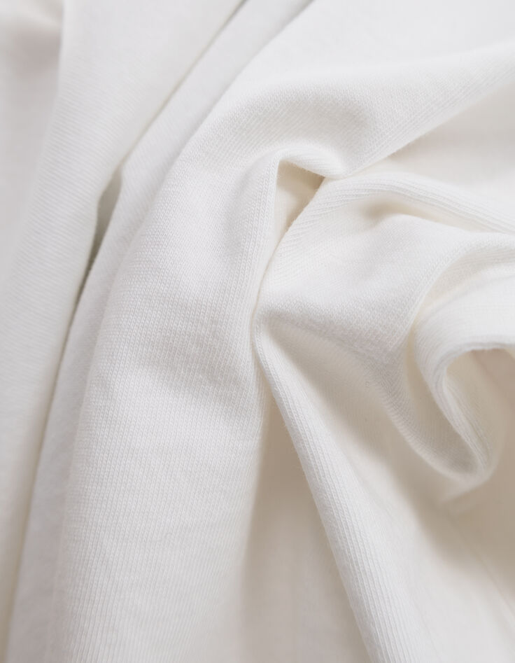 Tee-shirt col rond blanc visuel tête de mort-6 Tee-shirt col rond blanc visuel tête de mort-6