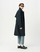 Men’s navy long trench coat with belt-2