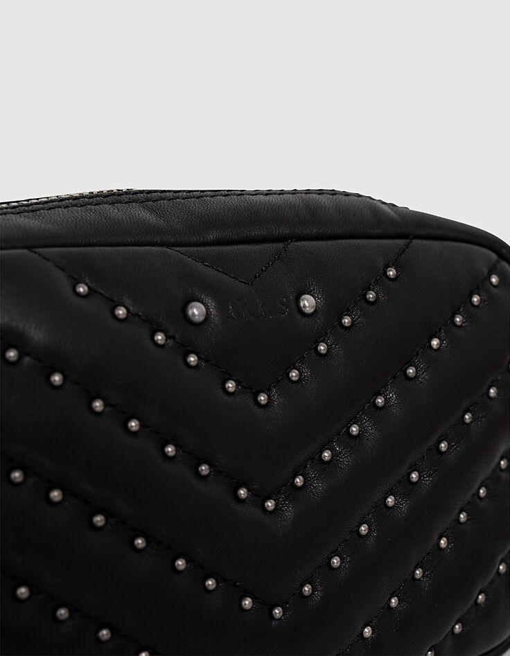 Sac pochette cuir 1440 SMALL MESSENGER matelassage femme-3