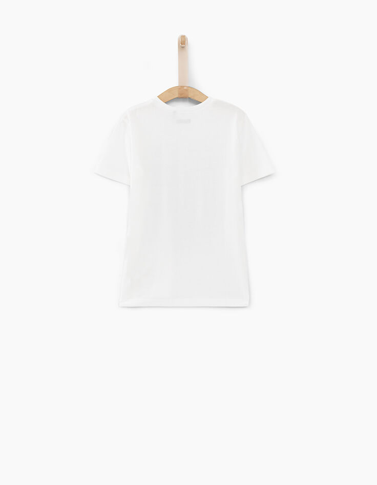 Gebroken wit T-shirt Walk on Fame voor jongens -3