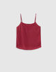 Top camelia esprit lingerie soie brodée Femme-5