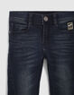 Vaqueros skinny azules vintage recortes ni&ntilde;o-2