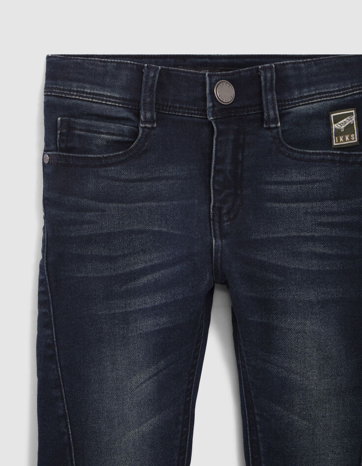 Vaqueros skinny azules vintage recortes ni&ntilde;o-2