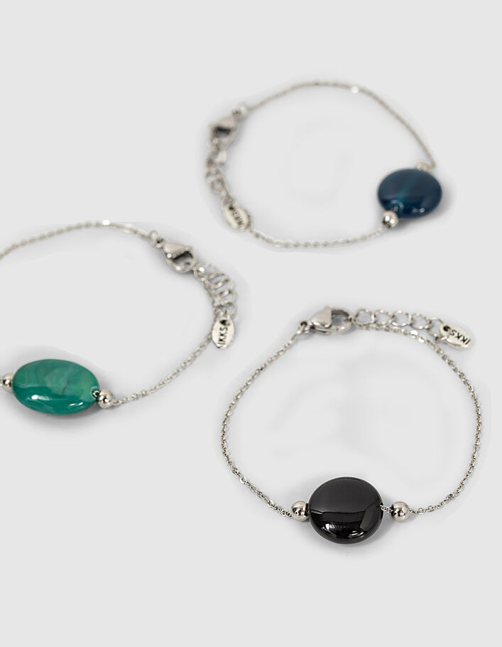 Women’s set of 3 bracelets with stones - IKKS
