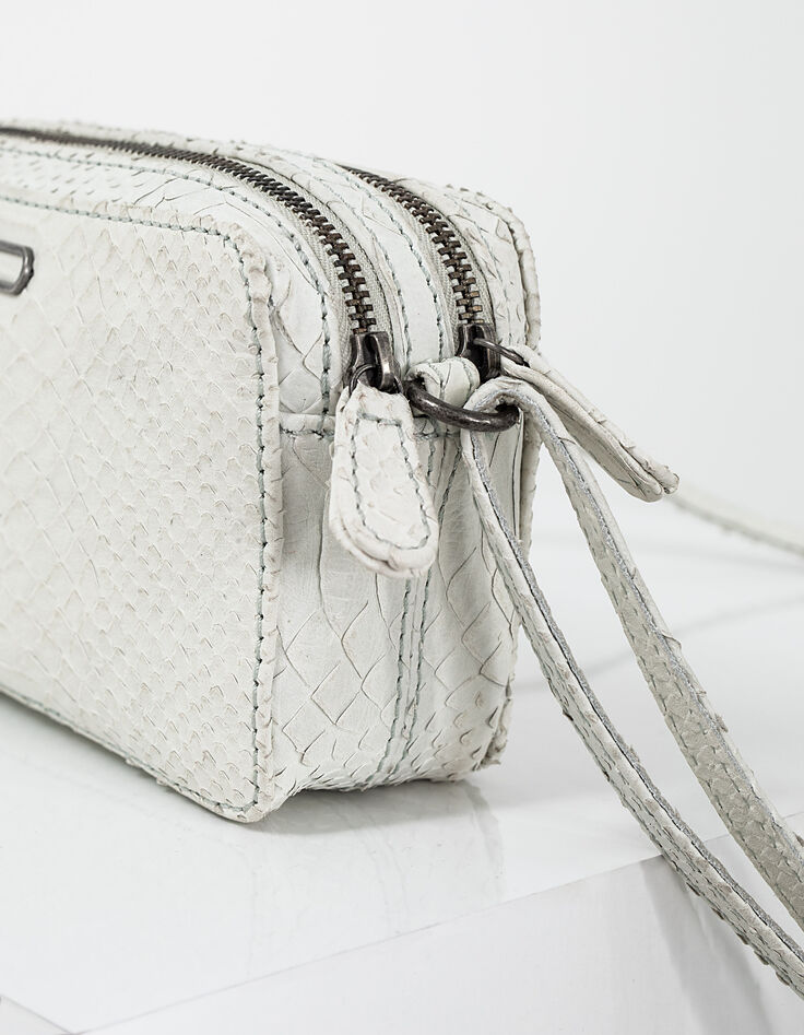 Damenledertasche, The Small Messenger, Schlangenhautfinish-4