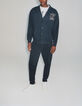 Jogging azul marino punto piqué sport hombre-5