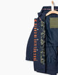 Boys' indigo hooded parka -7