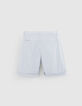 Bermuda chino TAPERED ciel Homme-7