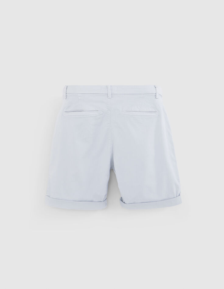 Bermuda chino TAPERED ciel Homme-7