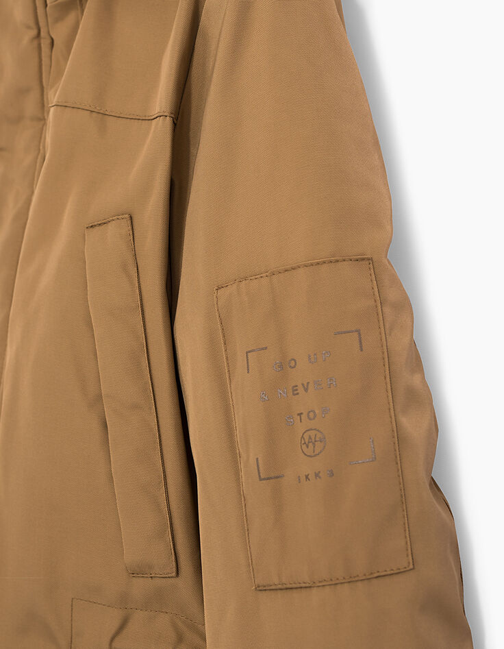 Camelbrauner Jungenparka -6