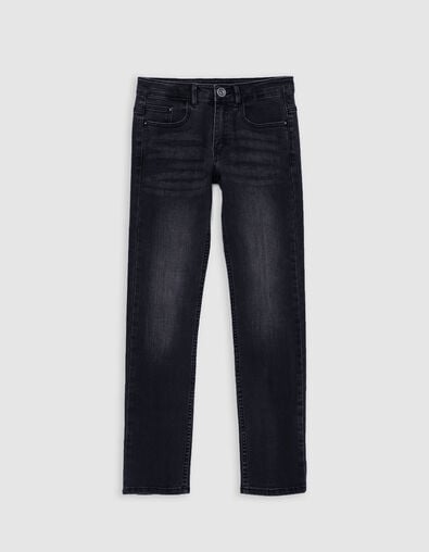 Boy's grey washed SLIM jeans - IKKS