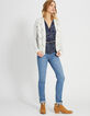 Top marine imprimé foulard I.Code-6