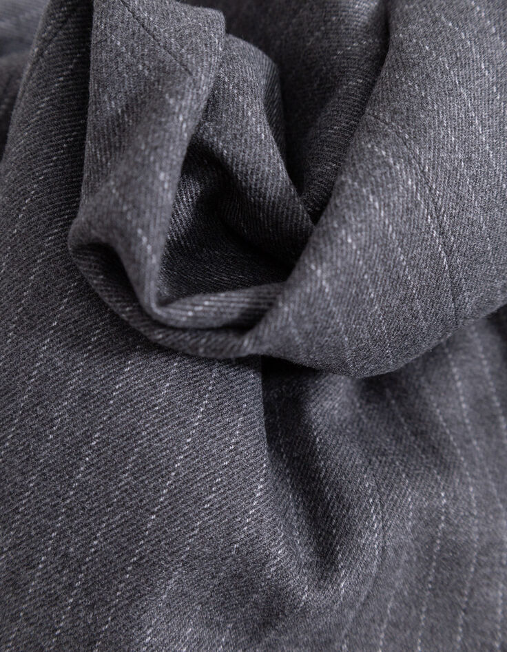 Gilet de costume sans manches gris rayures tennis Femme-8