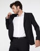 Veste de costume noire lin mélangé Homme-1