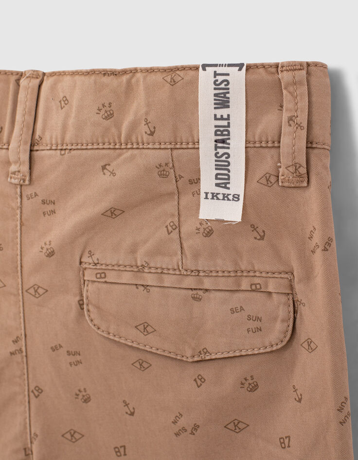 Bermudas arena estampado anclas y coronas niño -6