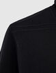 Schwarzer Herrenstrickpullover mit Rollkragen-3