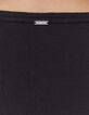 Women’s black ribbed knit long-sleeve T-shirt-6