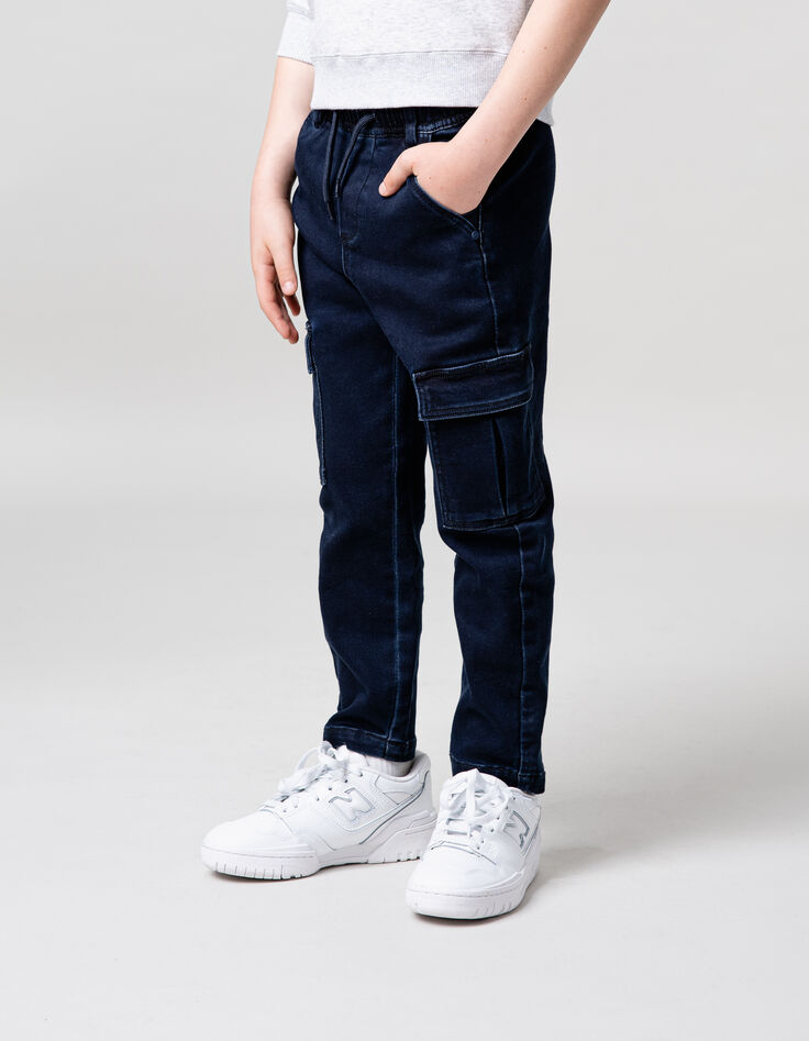 LOOSE blauwe denim ultrabestendige jogger voor jongens-7