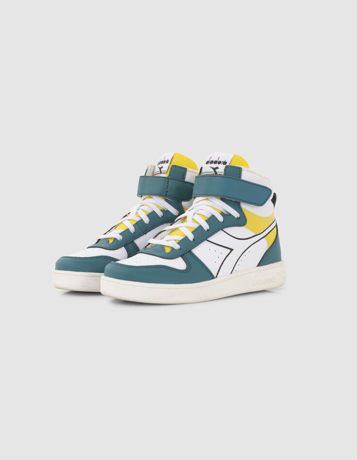 Green, white and yellow IKKS X DIADORA trainers-7