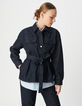 Damen Saharienne mit Reißverschluss aus Denim und recycelter Baumwolle-2