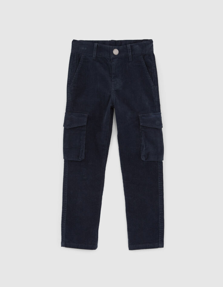 Marineblaue BATTLE-Velourshose f&uuml;r Jungen-1