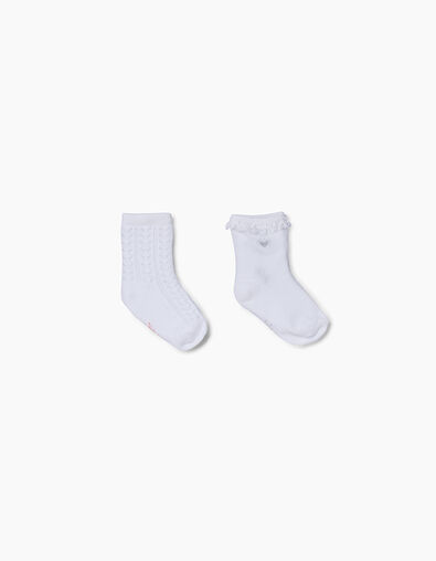 Weiße Socken für Babymädchen - IKKS