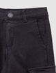Rechte zwarte broek battlestijl jongens-5